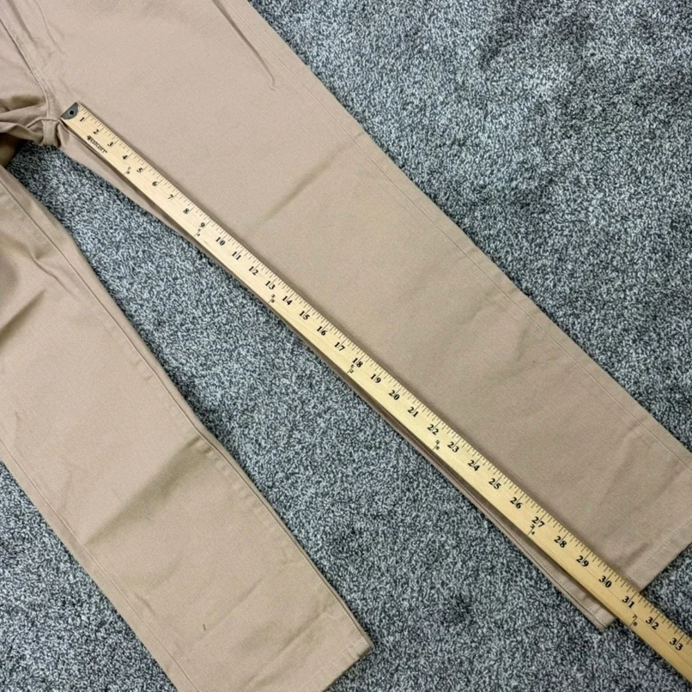 Taylor Stitch Slim Jean Men 30x32 Khaki Tan 100% Organic Cotton Five Pocket Pant